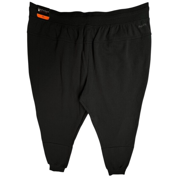 Spyder Mens XXL 2XL Black Jogger Sweatpant Tapered Active Reflective 1437826 New - Picture 5 of 9